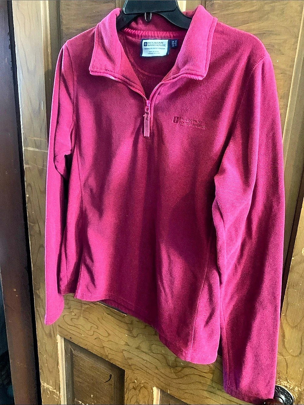 Mountain Warehouse Montana Women's Half-Zip Microfleece Pink XL